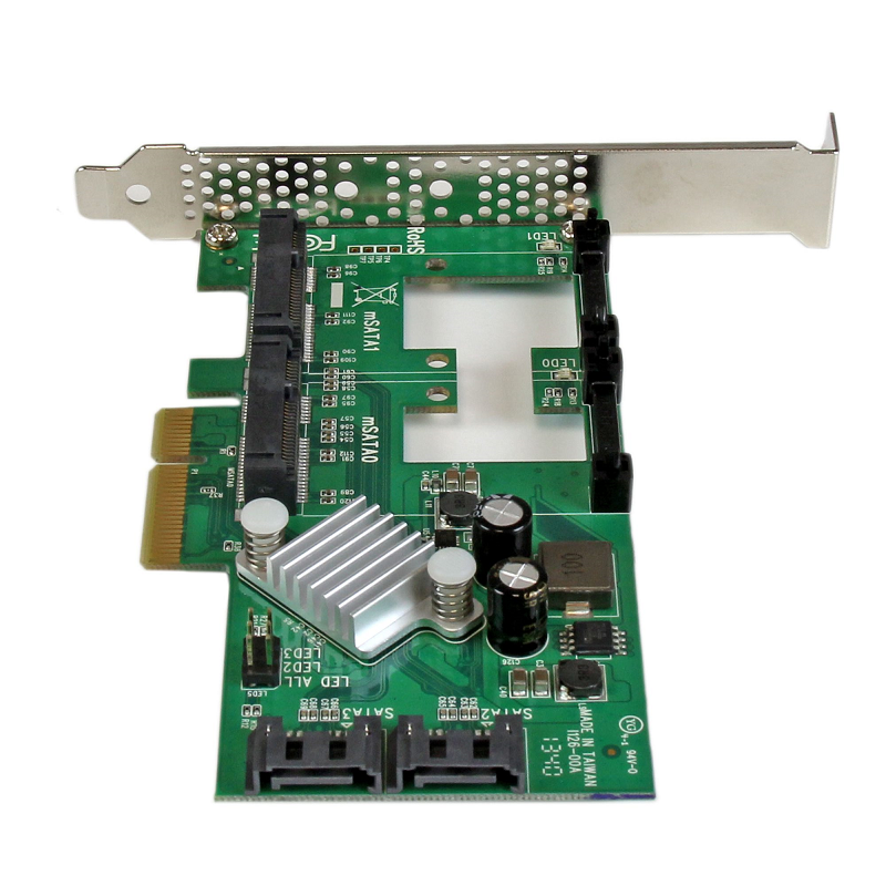 StarTech PEXMSATA3422 2-Port PCI Express 2.0 SATA III 6Gbps RAID Controller Card